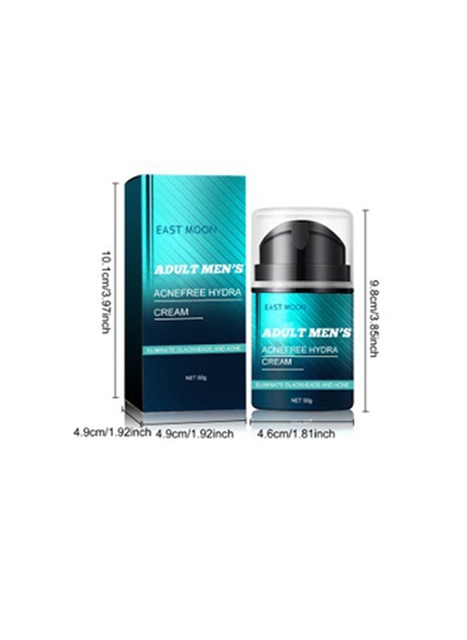 East Moon - Adult Men's Acnefree Hydra Cream, Eliminate Dlackheads and Acne, Adult Men's Acnefree Hydra Cream for Fade Facial Fine Lines and Acne Marks, Moisturizing Anti Wrinkle Face Cream That Controls the Balance of Water and Oil 50g - Image 1