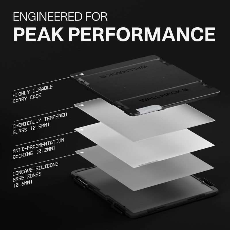Wallhack SP-005 Glass Gaming Mouse Pad â€“ Speed Surface, Large Mousepad for Esports, Smooth Low-Friction Glide, Tempered Glass, Ergonomic Low Profile, Durable & Portable with Carry Case | Skypad White - Image 5