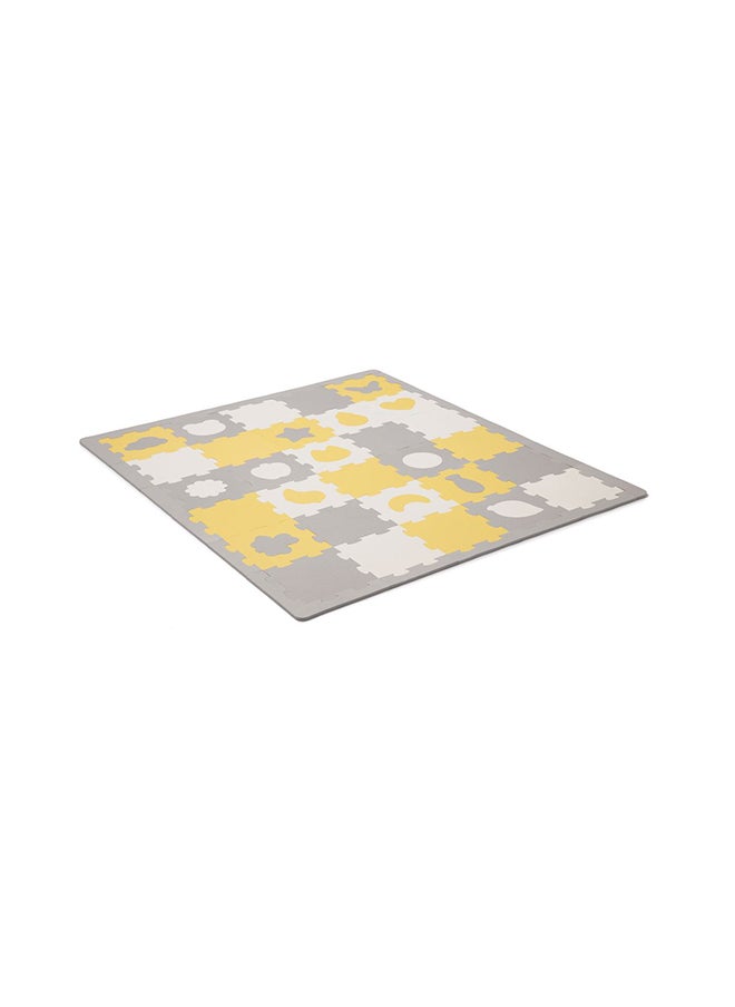 Kinderkraft Pack Of 30 Mata Puzzle Luno Shapes Mat  - Image 2