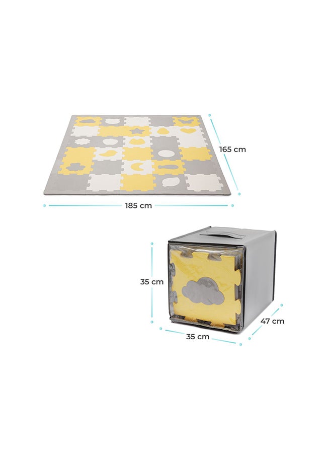 Pack Of 30 Mata Puzzle Luno Shapes Mat