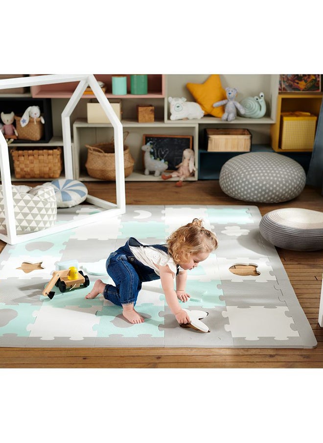 Pack Of 30 Mata Puzzle Luno Shapes Mat