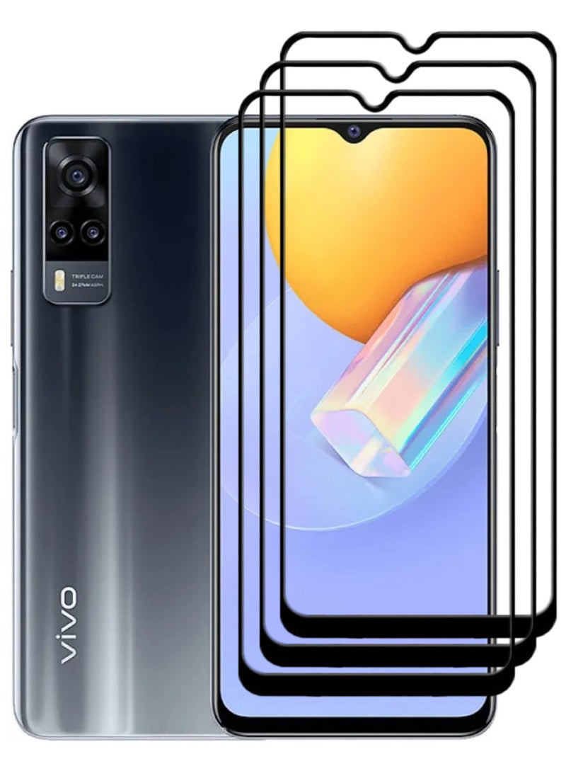 ACLIX 3 Pieces Antistatic ESD Dustproof Premium Quality High Definition Tempered Glass Screen Protector Designed For vivo Y31 - Image 1