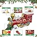 Hot Bee Christmas Train Set with Remote Control Train Toys wSmoke Lights Sound Christmas Train Sets for Around The Tree Toy Train for Kids Train Set for 3 4 5 6 7 Years Old Boys Gifts - Image 4