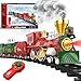 Hot Bee Christmas Train Set with Remote Control Train Toys wSmoke Lights Sound Christmas Train Sets for Around The Tree Toy Train for Kids Train Set for 3 4 5 6 7 Years Old Boys Gifts - Image 2