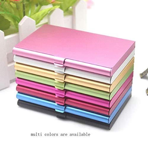 OLIREXD Professional Pocket Business Card Case Holder for Men or Women Aluminum Metal Slim Lightweight Design Business Card Holder for 13-18 Cards (Gold) - Image 3