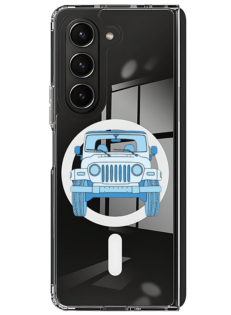 Theodor Magnetic Case for Samsung Galaxy Z Fold 6 Compatible with MagSafe Wireless Charging, Shockproof Phone Bumper Cover Jeep - Image 1