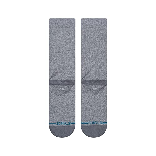 Stance Icon Crew Socks (Large, Grey Heather) - Image 3