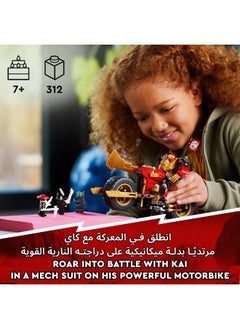 LEGO LEGO® NINJAGO® Kai’s Mech Rider EVO 71783 Building Toy Set (312 Pieces)  - Image 2