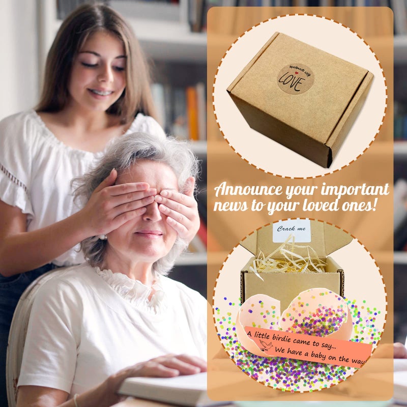 1DFAUL Egg Pregnancy Announcement, Pregnancy Reveal, Funny Baby Announcement Ideas, Surprise Eggs Perfect for grandparents Future Dad, or Friends - Image 3