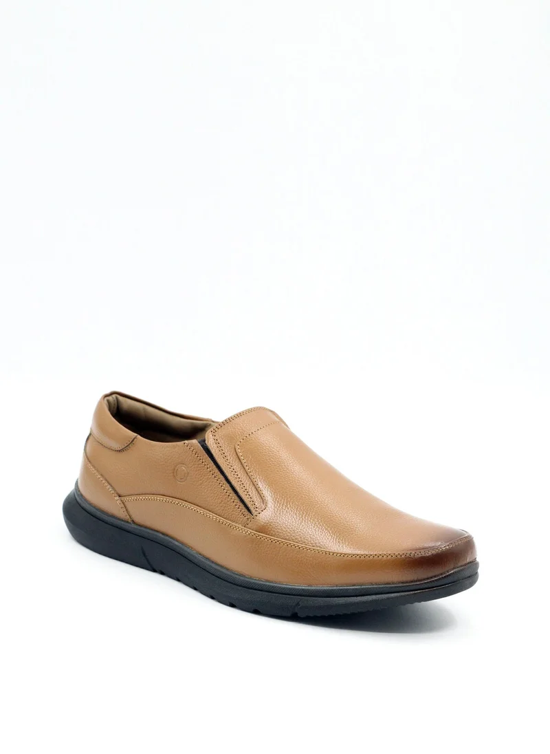 Geoomnii Tan Men’s Formal Slip-On Shoes – Classic Comfort, Elegant Design, Office & Party Wear for Men | Best Price UAE