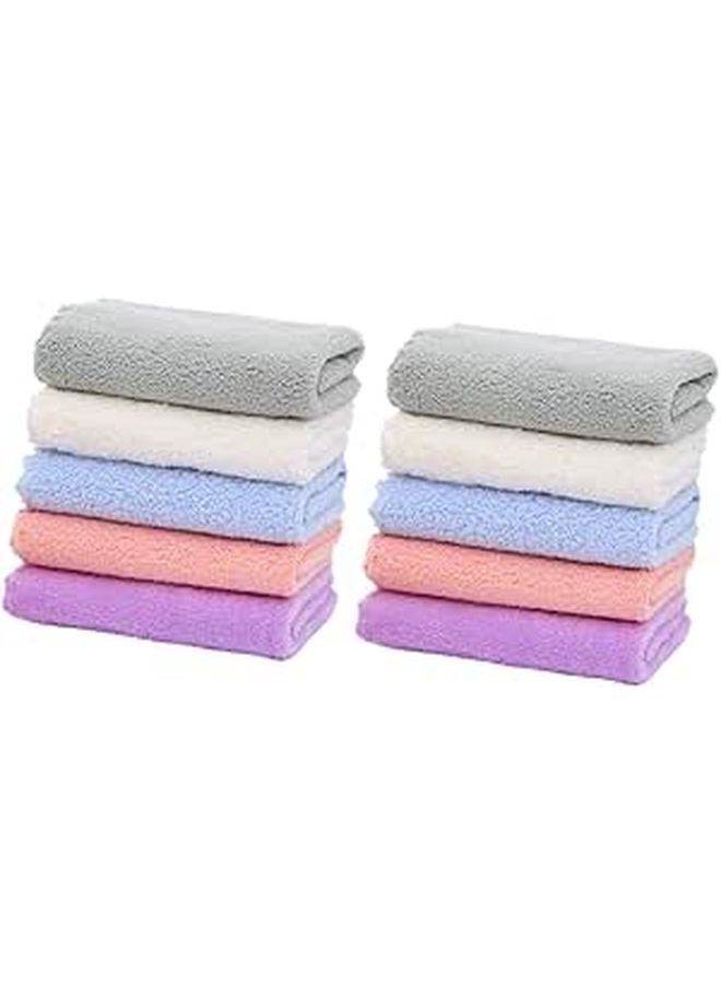 Soft Muslin Baby Bath Towels Washcloths 10 Pack For Boys And Girls - Image 1