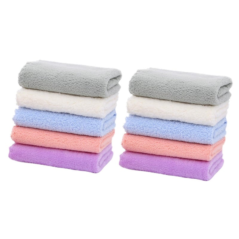 Soft Muslin Baby Bath Towels Washcloths 10 Pack For Boys And Girls - Image 2