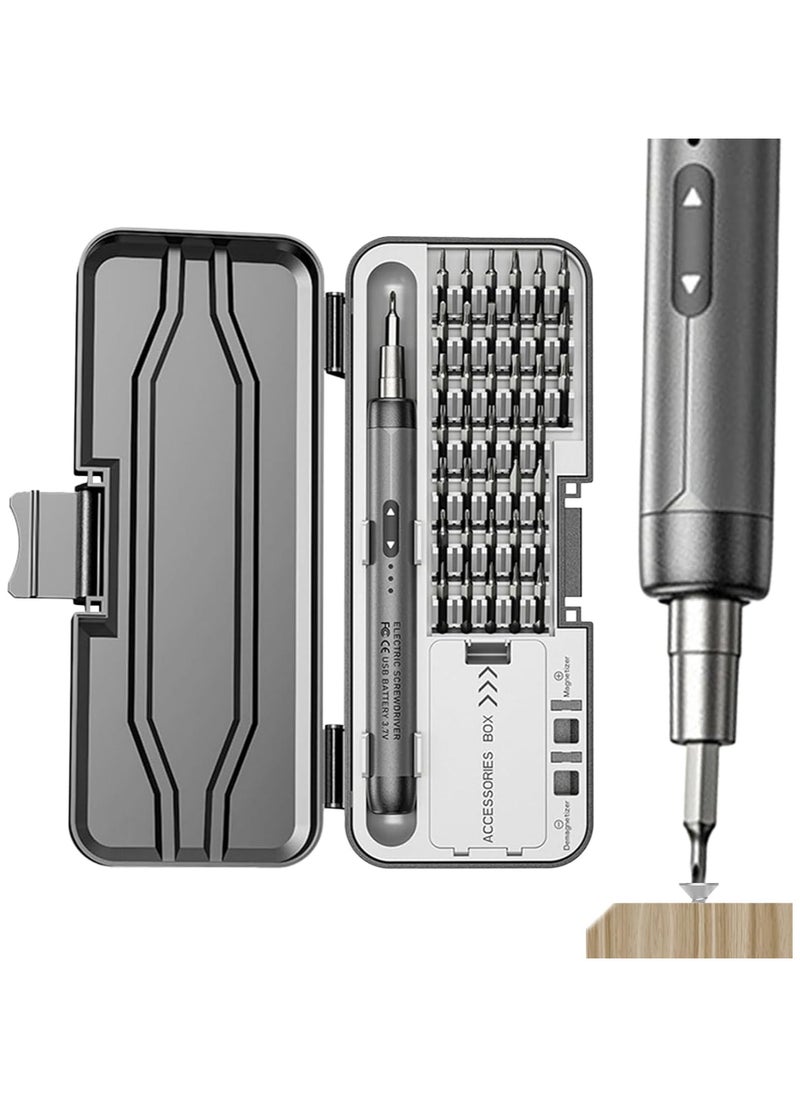 Generic Small Electric Screwdriver,Tiny Portable Screw Driver Kit - Cordless Rechargeable Electric Screwdriver for Camping Emergencies,  Electronics Handmade Projects Computer  - Image 1