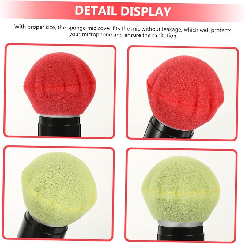 Universal Microphone Foam Covers 200 Pack Thickened Non Woven Sleeves For Karaoke Stage - Image 5