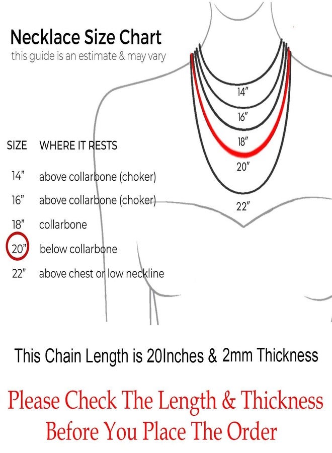 VAMA FASHIONS Simple Anti Tarnish Silver Stainless Steel Western Paper Clip Necklace Chain Neck Chains for Girls 22Inches - 2mm Thickness - Image 4