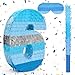 Birchio Number 6 Pinata Bundle with a Blindfold and Bat162 x 109 x 4 Inches Perfect for Boys and Girls Birthday Party Supplies Blue Theme Birthday Decoration - Image 2