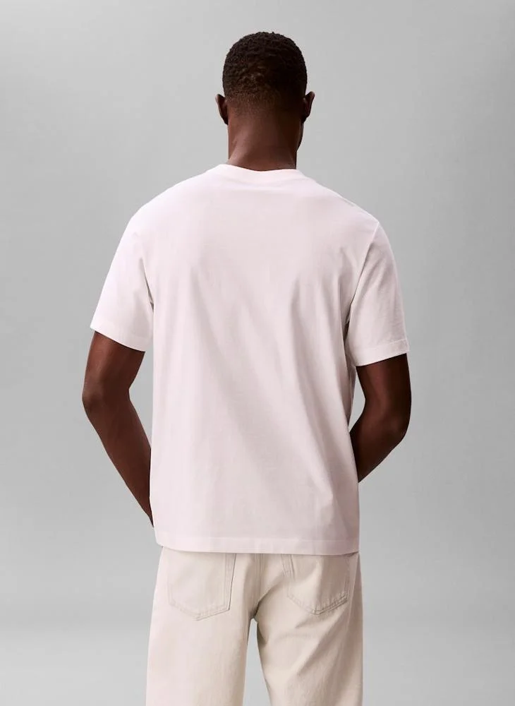 Calvin Klein  Fade Logo Crew Neck T-Shirt for Men | Best Price UAE
