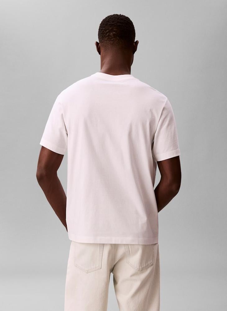 CALVIN KLEIN Fade Logo Crew Neck T-Shirt - Image 3
