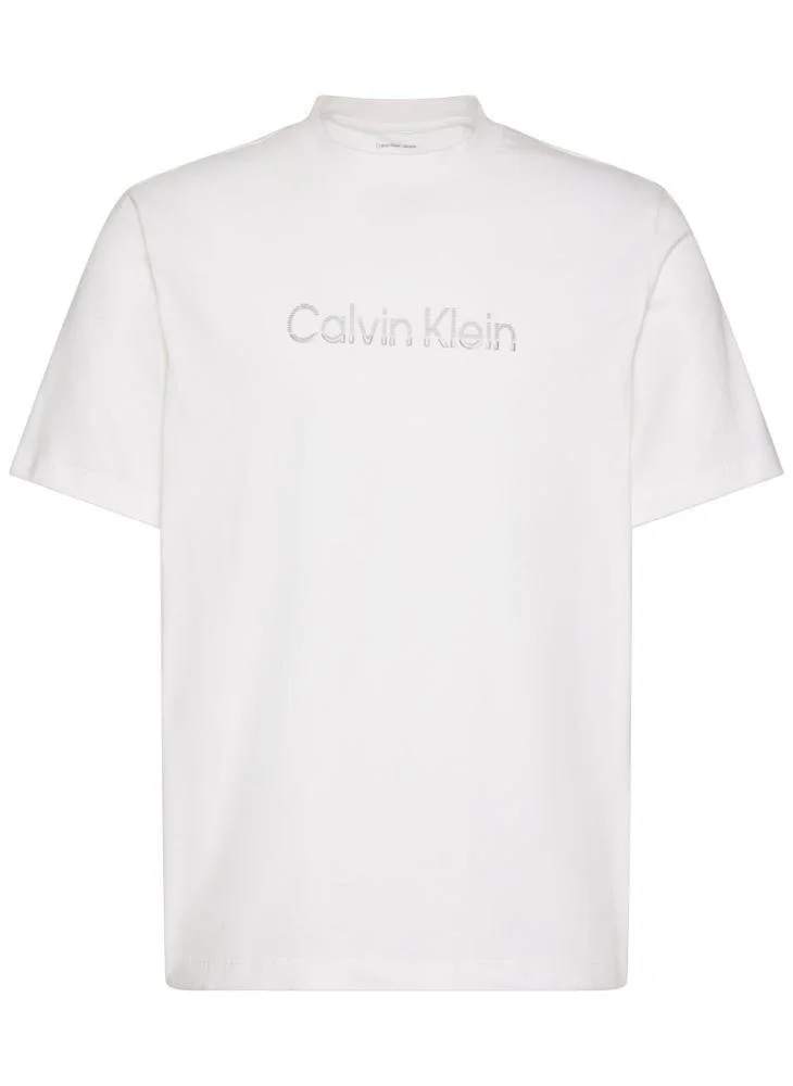 Calvin Klein  Fade Logo Crew Neck T-Shirt for Men | Best Price UAE