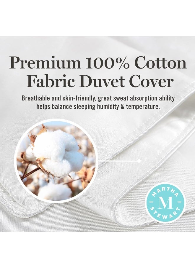 Martha stewart - MARTHA STEWART Goose Feather Down Fiber Cotton Comforter Queen Size - Image 1
