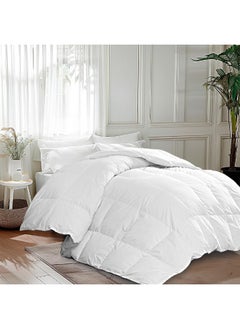 MARTHA STEWART Goose Feather Down Fiber Cotton Comforter Queen Size