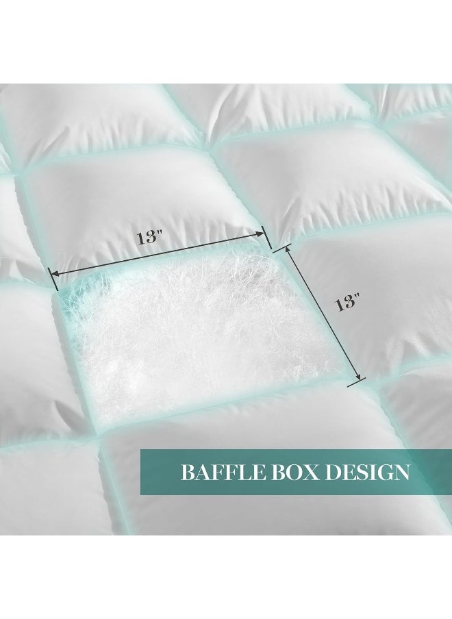 Martha stewart - MARTHA STEWART Goose Feather Down Fiber Cotton Comforter Queen Size - Image 1