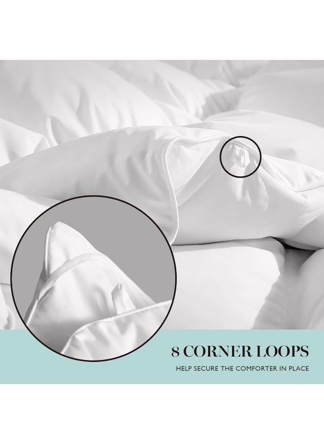 Martha stewart - MARTHA STEWART Goose Feather Down Fiber Cotton Comforter Queen Size - Image 1