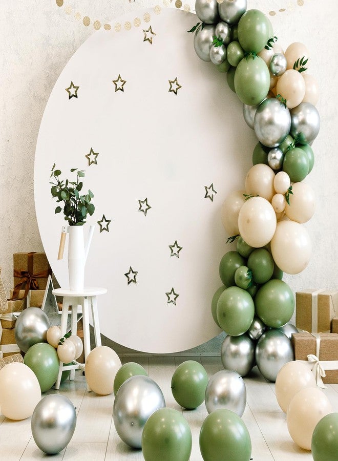 RUBFAC 145pcs Sage Green Latex Balloons 18 12 10 5 Inch Party Balloon Kit Different Sizes for Birthday Party Wedding Balloon Graduation Baby Shower Decoration - Image 3