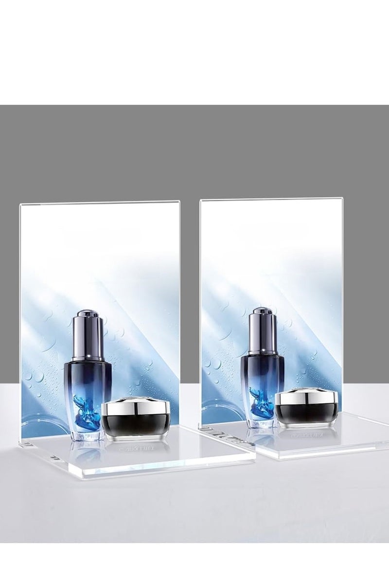 Eckek Acrylic Sign Holder Clear Display Sign Stand Acrylic Display Stand for Office, Store - Image 2