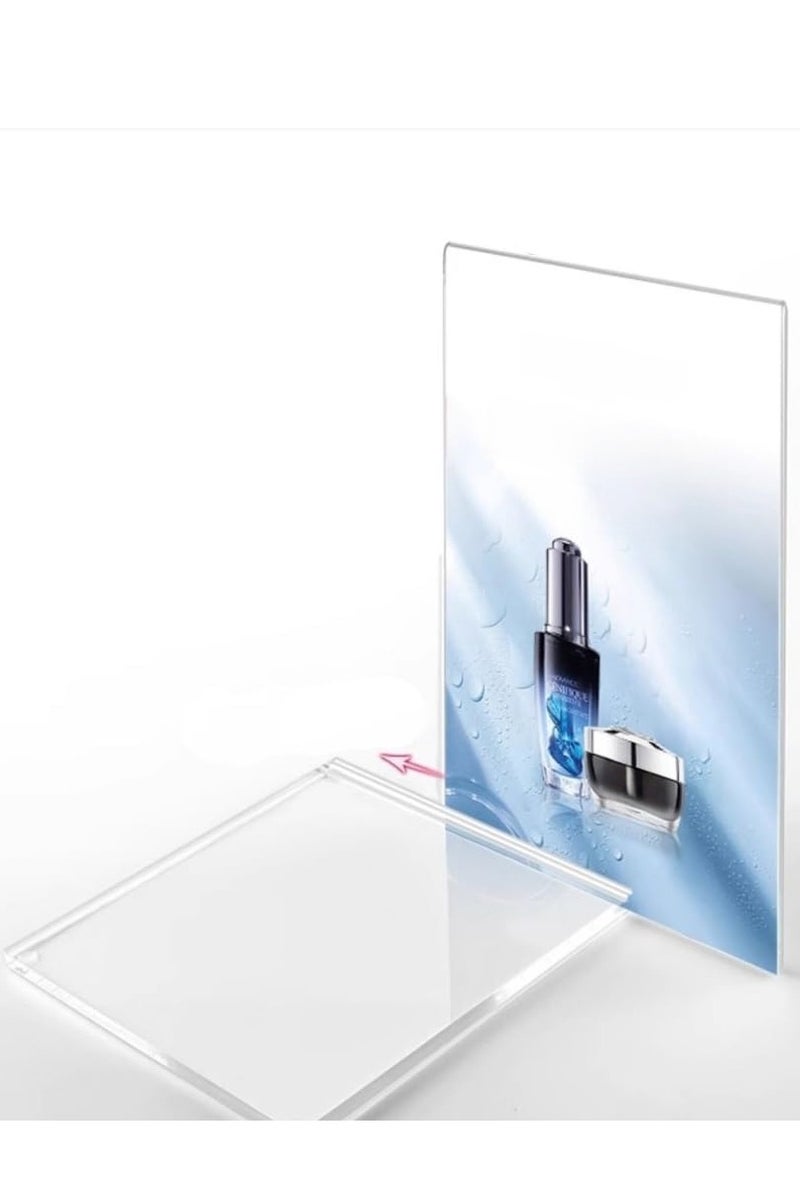 Eckek Acrylic Sign Holder Clear Display Sign Stand Acrylic Display Stand for Office, Store - Image 3