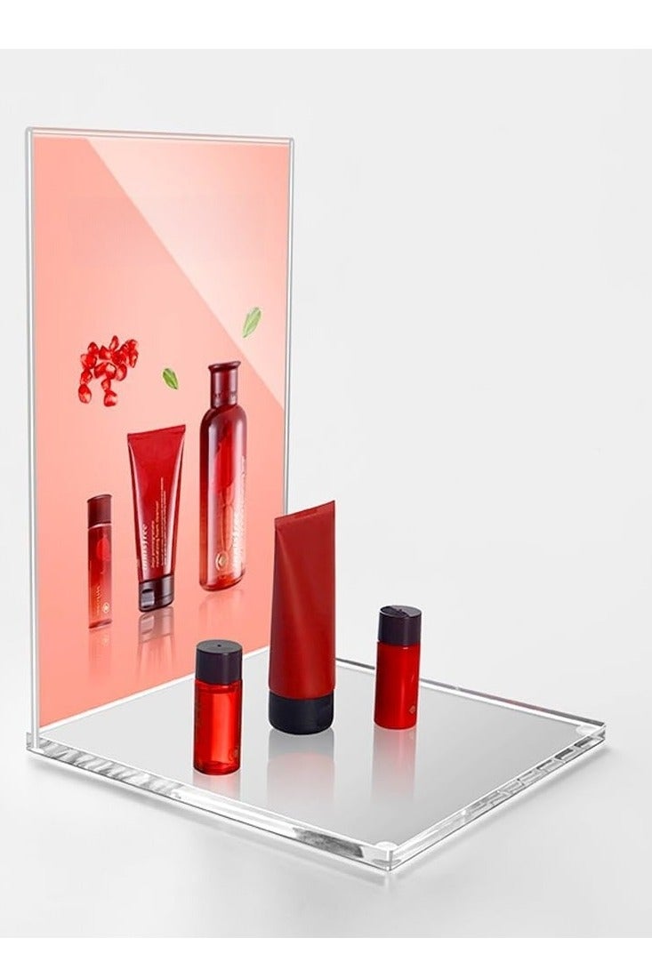 Eckek Acrylic Sign Holder Clear Display Sign Stand Acrylic Display Stand for Office, Store - Image 4