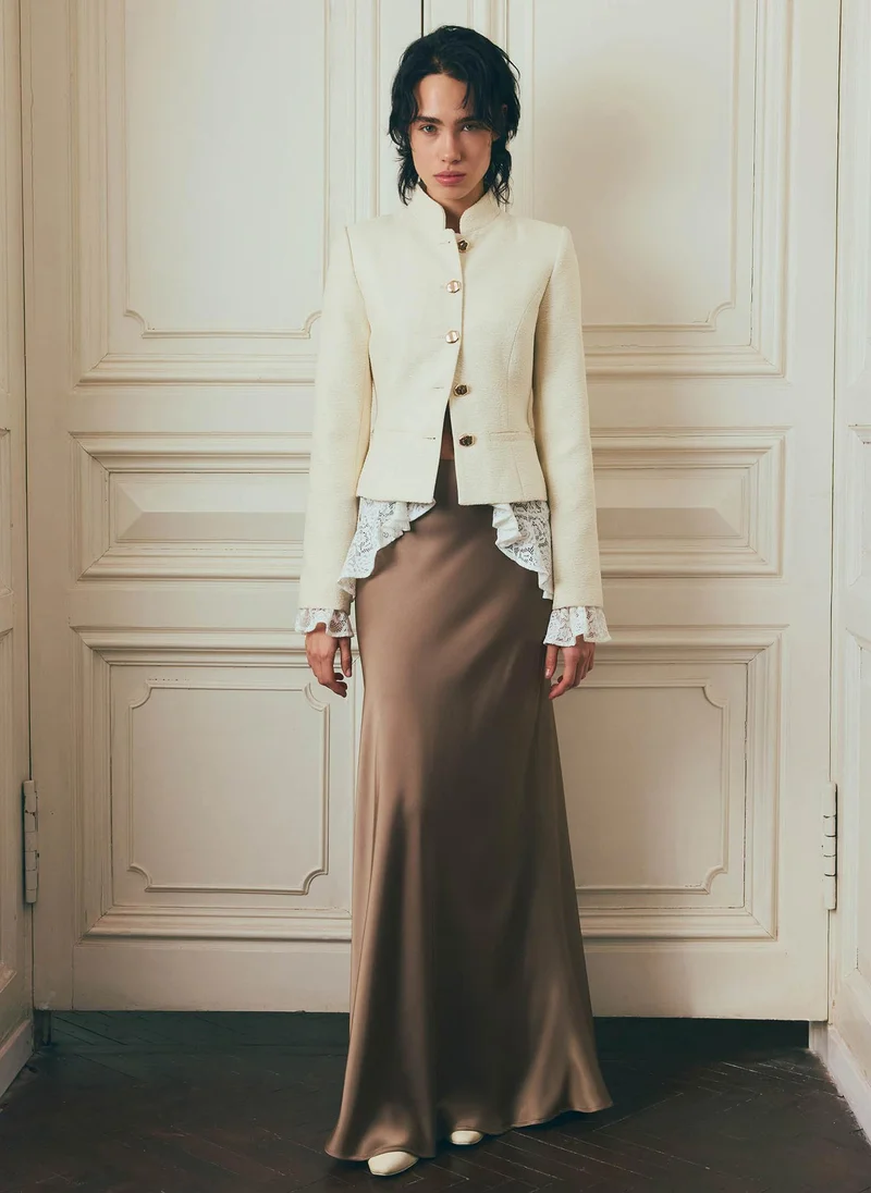 Lichi  Flared floor length maxi skirt for Women | Best Price UAE