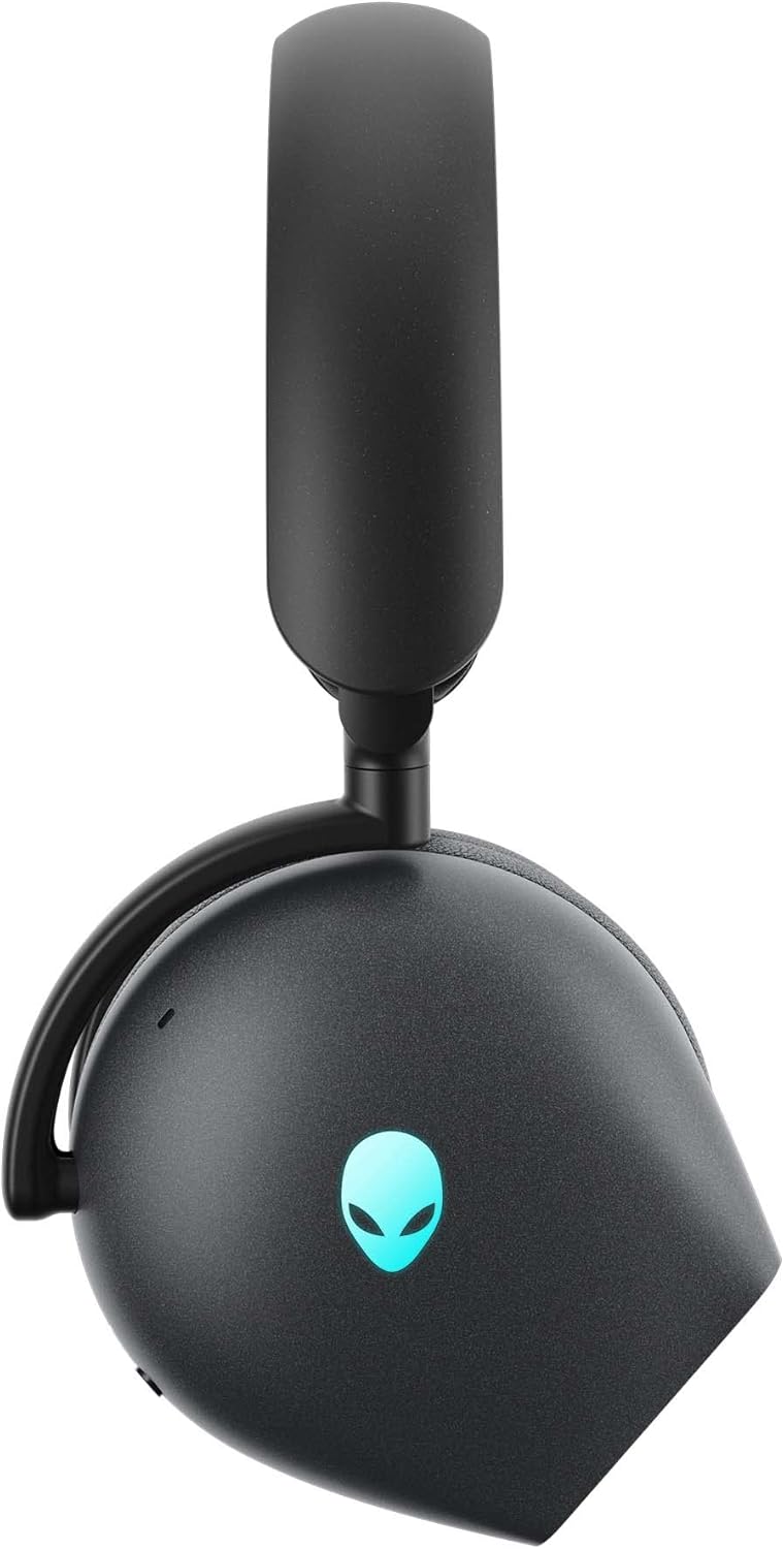Alienware AW920H Tri-Mode Wireless Gaming Headset - Dolby Atmos Virtual Surround Sound,AI-driven Noise-Cancelling microphone, USB-C Wireless Dongle - Dark Side of the Moon,Large - Image 4