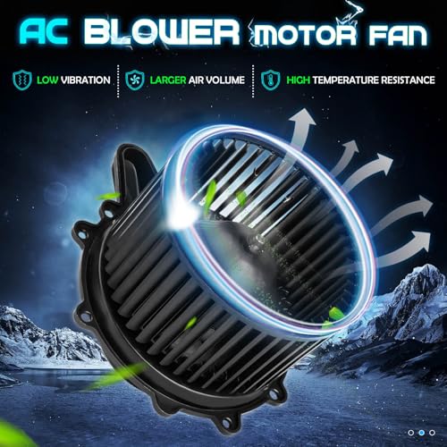 ILONPA AC Heater Blower Motor w/Fan XL7Z 19805 EA for 1997-2003 Ford F-150/1998-2002 Lincoln Navigator/1997-2002 Ford Expedition/2004 Ford F-150 Heritage YL7Z-18504-AA - Image 2