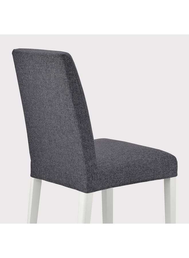 Zaboon Chair, white/Gunnared medium grey - Image 4