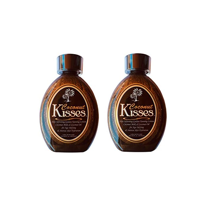 2 Ed Hardy Coconut Kisses Skin Softening Golden Indoor UV Bed Tanning Lotion