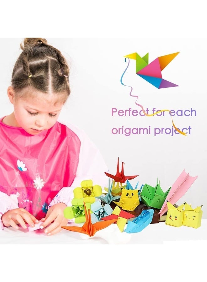 HZYH 200 Sheets Origami Paper, Easy Fold Paper, Double Sided, Soft Edges, Not Easy to Fade, for Kids Adult Beginners Training Arts and Crafts Projects, 20 Vivid Colors, 6  Inch - Image 3