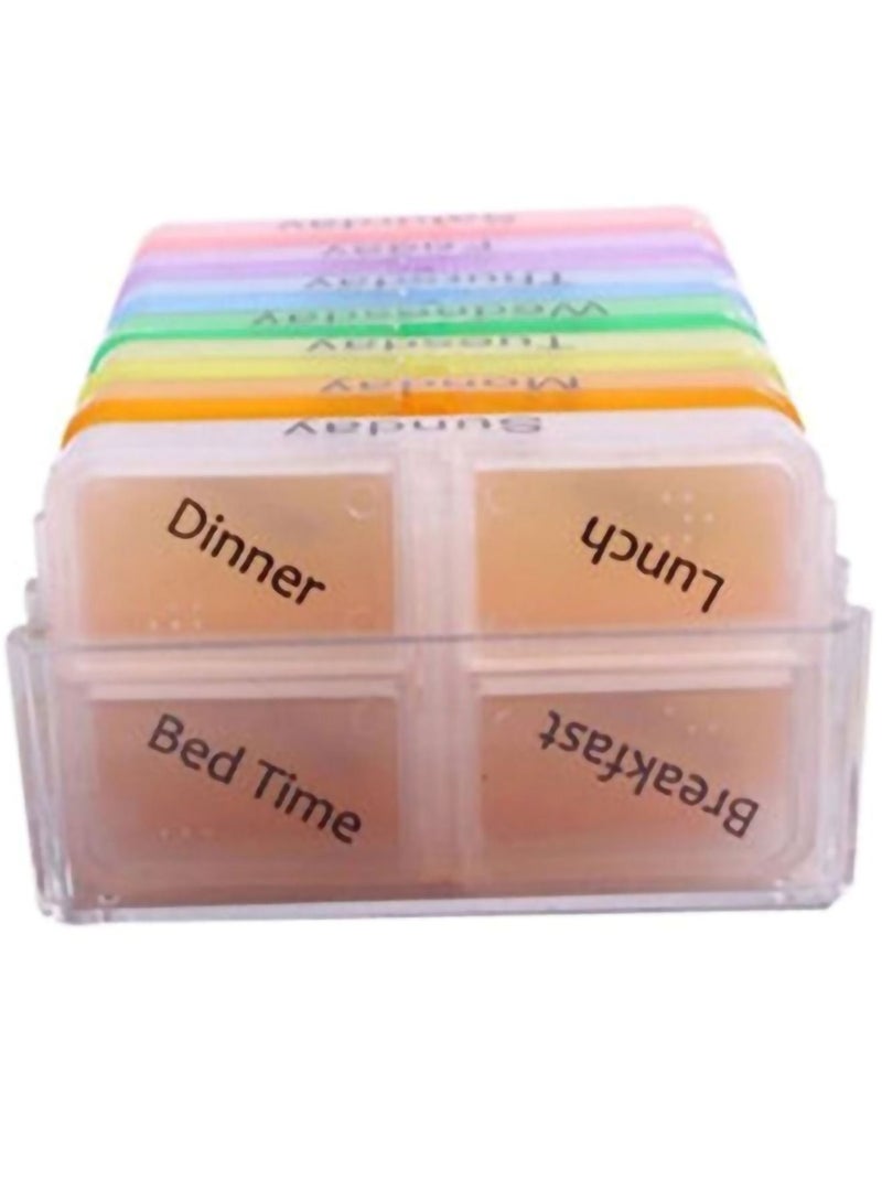 SYOSI Portable Medicine Storage Case Multicolour 7.5x4.5centimeter - Image 2