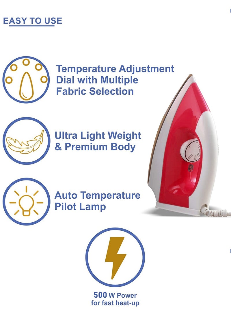 مايست جهاز كي كهربائية للكي الجاف محمولة باليد 500 وات - Image 2