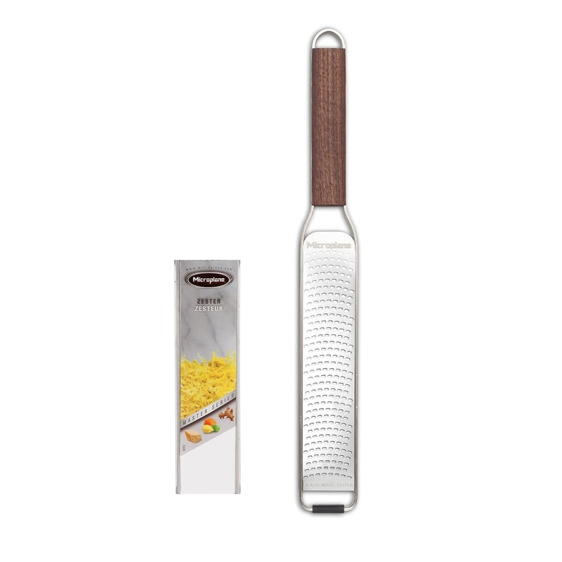 Microplane مبشرة ميكروبلان ماستر سيريز بمقبض خشبي من الفولاذ المقاوم للصدأ - Image 1