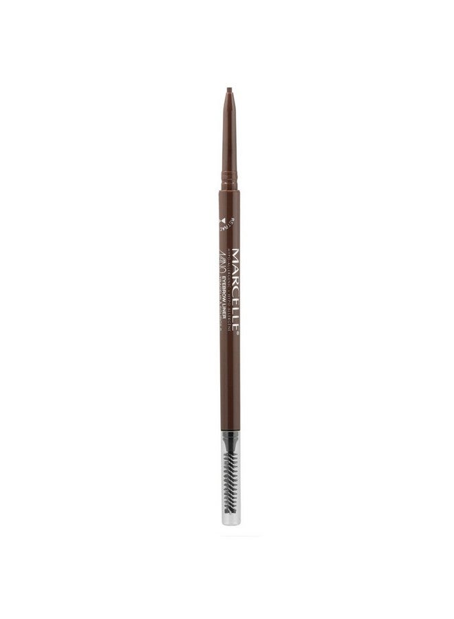 Marcelle Nano Retractable Eyebrow Liner Medium Brown Brow Pencil Ultra Precise Definition Waterproof Long Lasting Hypoallergenic Cruelty Free 0.09 G - Image 2