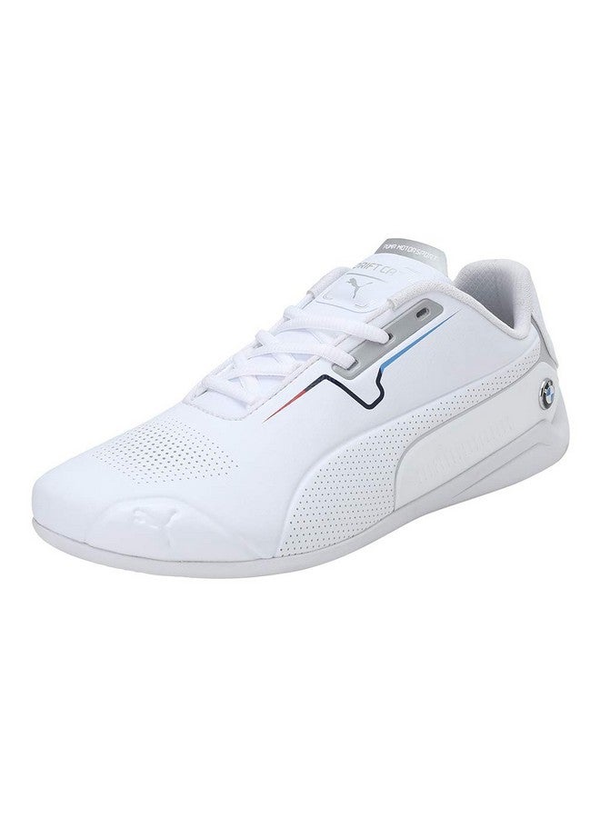 حذاء رياضي Puma للجنسين من الجنسين BMW MMS Drift Cat 8 باللون الأبيض والأبيض - مقاس 9 UK (33993404)