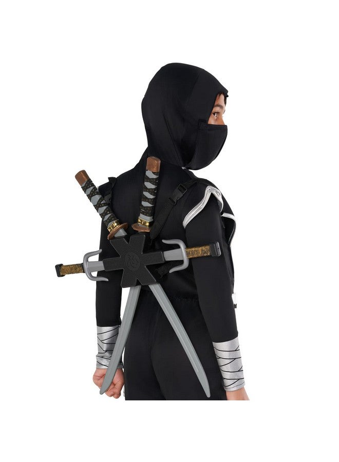 مورف سيوف مورف نينجا للأطفال - إكسسوارات زي نينجا خالية من مادة BPA مع حزام خلفي - لعبة ممتعة لارتداء ملابس الهالوين، مقاس واحد - Image 4