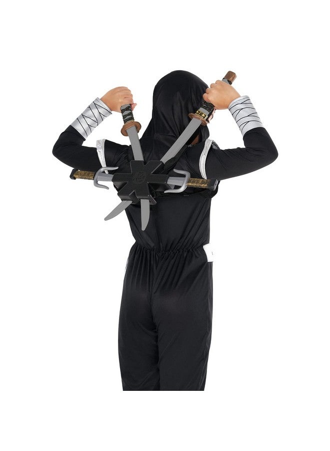 مورف سيوف مورف نينجا للأطفال - إكسسوارات زي نينجا خالية من مادة BPA مع حزام خلفي - لعبة ممتعة لارتداء ملابس الهالوين، مقاس واحد - Image 2