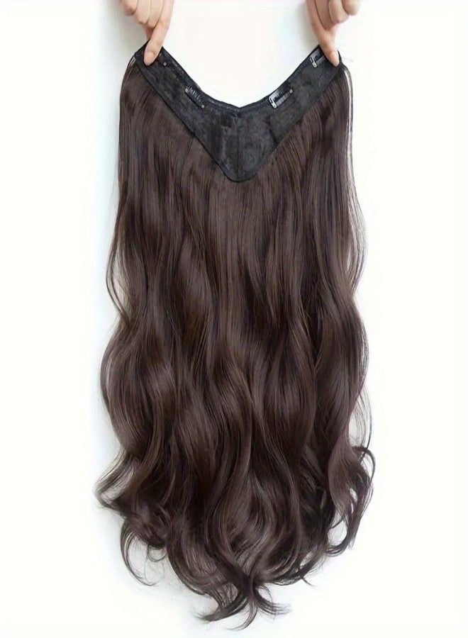 كرونيكس وصلات شعر مجعد من CHRONEX مصنوعة من ألياف صناعية بطول 24 بوصة، رأس بخمسة مشابك، قطعة واحدة للنساء - Image 3