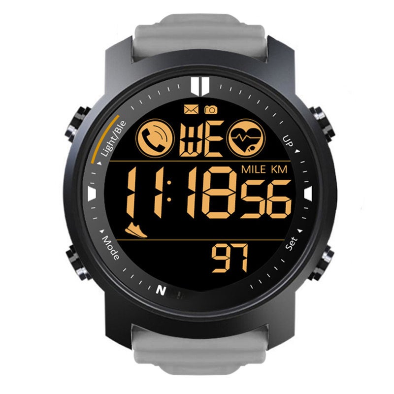 Outdoor sports smart watch long standby bluetooth heart rate waterproof multifunctional smart watch black - Image 1