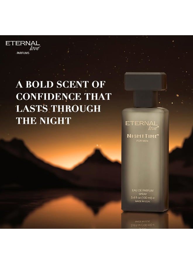 Eternal love Night Time Eau De Parfum For Men, 100 Ml - Image 3