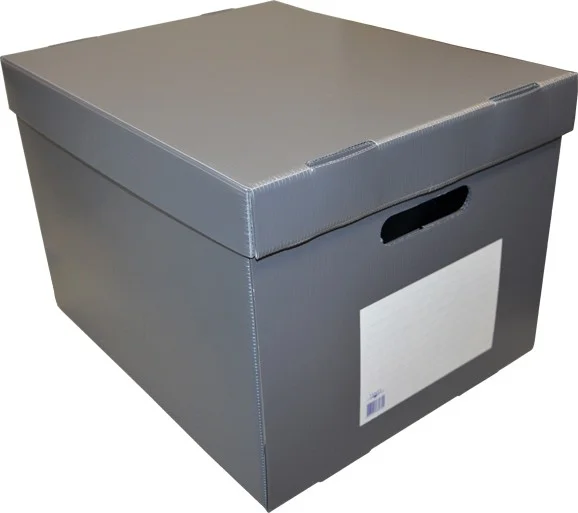 Temel Basic Archive Box 5 Folder Capacity Gray 50 Pieces