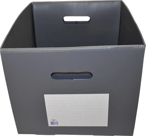 Temel Basic Archive Box 5 Folder Capacity Gray 50 Pieces