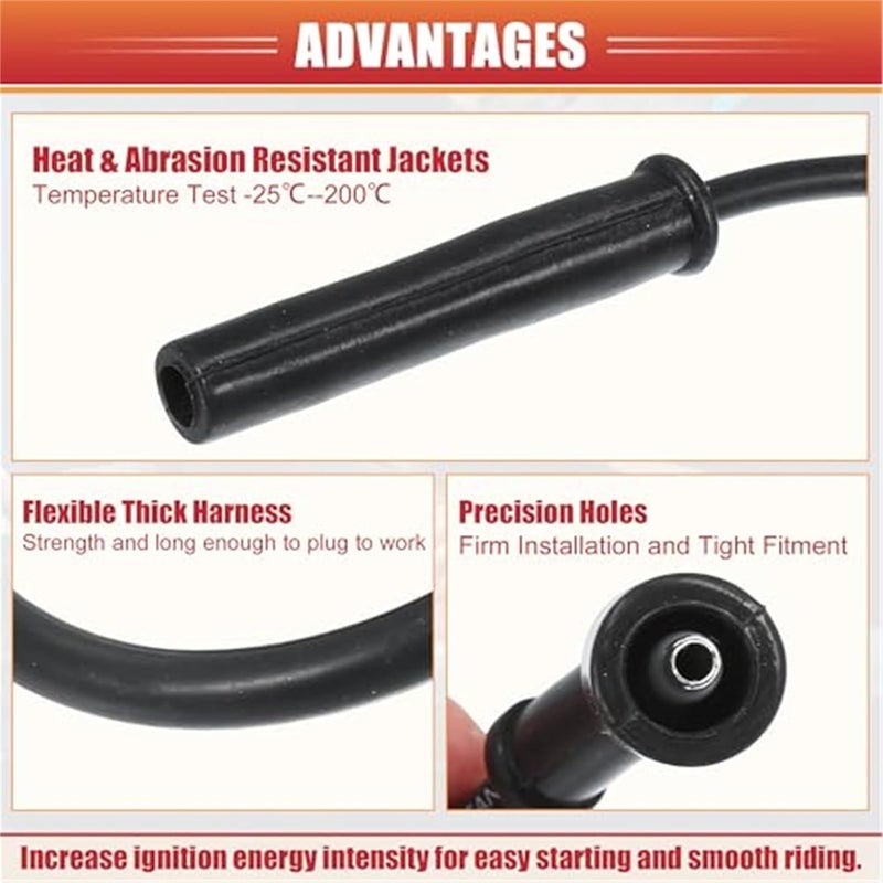 Vuzmode Car Spark Plug Coil Wires Set - Image 4